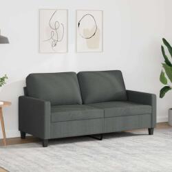 vidaXL Canapea cu 2 locuri, gri închis, 140 cm, material textil GartenMobel Dekor (359164) Canapea
