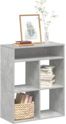 vidaXL Biblioteca, gri beton, 66x31x80 cm, lemn prelucrat GartenMobel Dekor (860295) Biblioteca