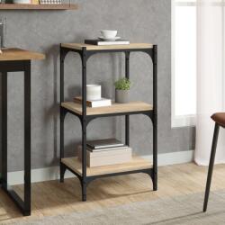 vidaXL Raft carti stejar sonoma 40x33x70, 5 cm, lemn prelucrat si otel GartenMobel Dekor (819308) Biblioteca