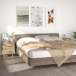 vidaXL Noptiere, 2 buc. , stejar sonoma, 40x35x47, 5 cm GartenMobel Dekor (811977)