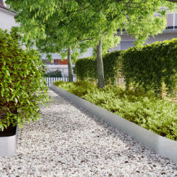 vidaXL Borduri de gazon 30 buc 20x103 cm Otel galvanizat GartenMobel Dekor (860165)