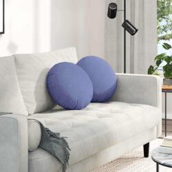 vidaXL Perne de Sezut 2 pcs Albastru Jeans Ø40 x 13 cm tesatura GartenMobel Dekor (42014134)