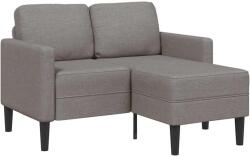 vidaXL Canapea cu 2 locuri cu sezlong în forma de L, taupe, 125 cm GartenMobel Dekor (4107064) Canapea