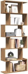 vidaXL Biblioteca/separator 6 nivel stejar artizanal 70x24x193 cm lemn GartenMobel Dekor (858092) Biblioteca