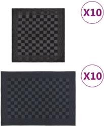 vidaXL Set de prosoape, 20 buc. , negru si gri, bumbac GartenMobel Dekor (136286) Prosop