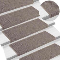 vidaXL Covorase pentru scari, 15 buc. , 65x21x4 cm, bej închis, cu margini dreptunghiulare GartenMobel Dekor (326908) Covor