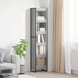 vidaXL Dulap pentru carti Gri Sonoma 80 x 30 x 155 cm Lemn compozit GartenMobel Dekor (886381) Biblioteca