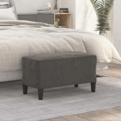 vidaXL Banca, gri închis, 70x35x41 cm, catifea GartenMobel Dekor (349398)