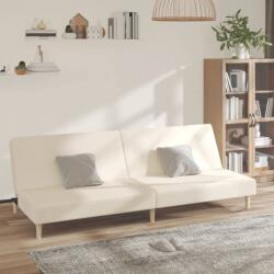 vidaXL Canapea extensibila cu 2 locuri, crem, material textil GartenMobel Dekor (375726) Canapea