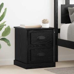 vidaXL Set 2 noptiere cu sertar, stejar negru, 39 x 39 x 47, 5 cm, vidaXL (881333)