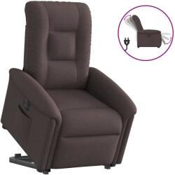 vidaXL Fotoliu electric rabatabil cu ridicare, maro închis, textil GartenMobel Dekor (3303279)