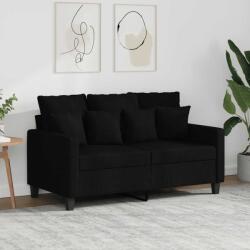 vidaXL Canapea cu 2 locuri, negru, 120 cm, material textil GartenMobel Dekor (359263) Canapea