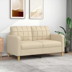 vidaXL Canapea cu 2 locuri, crem, 140 cm, material textil GartenMobel Dekor (359093) Canapea