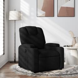 vidaXL Fotoliu rabatabil din material textil negru GartenMobel Dekor (3205510)
