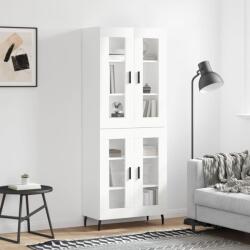 vidaXL Dulap înalt, alb, 69, 5x34x180 cm, lemn compozit GartenMobel Dekor (3198289) Comoda