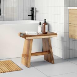 vidaXL Scaun de baie natural 50 x 30 x 45 cm Lemn natural GartenMobel Dekor (42015924)