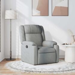 vidaXL Fotoliu rabatabil, gri deschis, material textil GartenMobel Dekor (373536)