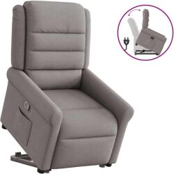 vidaXL Fotoliu rabatabil cu ridicare pe verticala, gri taupe, textil GartenMobel Dekor (3303321)