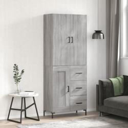 vidaXL Dulap înalt, gri sonoma, 69, 5x34x180 cm, lemn compozit GartenMobel Dekor (3196017) Comoda