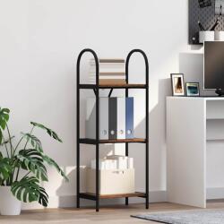 vidaXL Raft pentru carti Lemn vechi 40 x 30 x 109 cm Lemn compozit GartenMobel Dekor (879939) Biblioteca