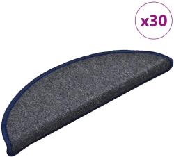 vidaXL Covorase pentru scari, 30 buc. , 56x17x3 cm, gri închis si albastru, semirotunde GartenMobel Dekor (3365743) Covor