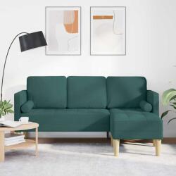 vidaXL Set de canapea cu perna Verde închis Poliester GartenMobel Dekor (42001917) Canapea