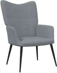 vidaXL Scaun de relaxare, gri deschis, material textil GartenMobel Dekor (327941)