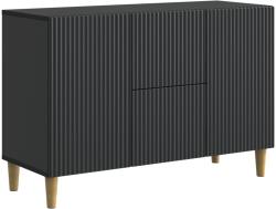 vidaXL Bufet cu sertar Negru 89 x 34, 5 x 60 cm Lemn prelucrat GartenMobel Dekor (894656) Comoda