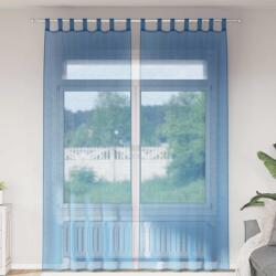 vidaXL Perdele Voile cu Bucle 2 buc Albastru Regal 140x260 cm GartenMobel Dekor (4102305)