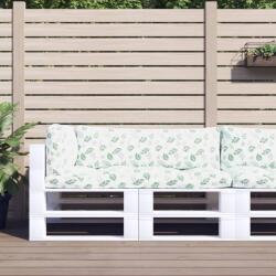 vidaXL Perne pentru paleti, 3 buc. , model de frunze, tesatura oxford GartenMobel Dekor (360962)