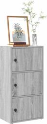 vidaXL Biblioteca, gri sonoma, 40x24x77 cm, lemn prelucrat GartenMobel Dekor (860369) Biblioteca