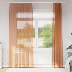 vidaXL Perdele Voile cu buzunare pentru bare 2 buc teracota GartenMobel Dekor (4102233)