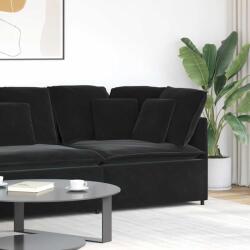 vidaXL Modul de colt pentru canapea modulara cu perne, negru, 100 cm GartenMobel Dekor (4104464) Canapea