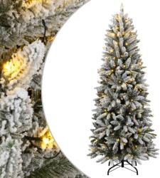 vidaXL Brad de Craciun artificial cu 300 LED-uri/zapada pufoasa 210 cm GartenMobel Dekor (3315766)