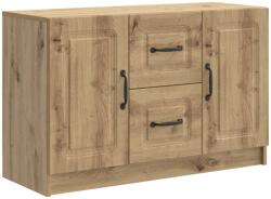 vidaXL Bufet Stejar Artizanal 89 x 34, 5 x 57 cm Lemn prelucrat GartenMobel Dekor (895814) Comoda