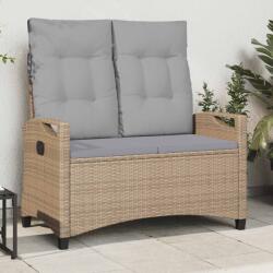 vidaXL Banca de gradina Beige si gri deschis 105 x 60 x 112 cm GartenMobel Dekor (42026853)