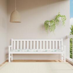 vidaXL Perna banca de gradina, model frunze, 200x50x7 cm, textil GartenMobel Dekor (361655)