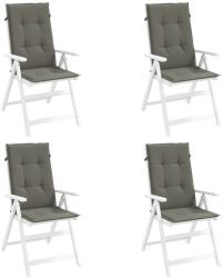 vidaXL Perne scaun cu spatar înalt 4 buc. melanj gri 120x50x4cm textil GartenMobel Dekor (4002416)