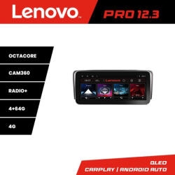 Lenovo Navigatie Android VW Sharan 2011-2020 Lenovo PRO 12.3 QLED 4G DSP 4+64GB (KIT-Sharan+PRO-12.3-4+64)