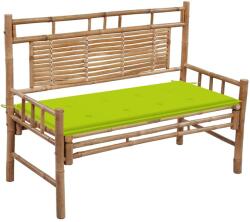 vidaXL Banca de gradina cu perna, 120 cm, bambus GartenMobel Dekor (3063887)