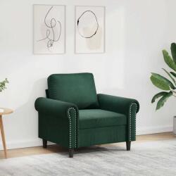 vidaXL Fotoliu canapea, verde închis, 60 cm, catifea GartenMobel Dekor (359511) Canapea