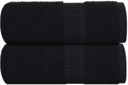 vidaXL Prosoape de baie 2 buc. FROGN Negru 30x30 cm 100% bumbac GartenMobel Dekor (136944) Prosop