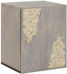 vidaXL Dulap de perete cu usa Gri 38 x 33 x 48 cm Lemn de mango solid GartenMobel Dekor (4018792)