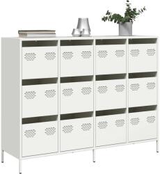 vidaXL Dulap, alb, 135x39x103, 5 cm, otel laminat la rece GartenMobel Dekor (3307178) Comoda