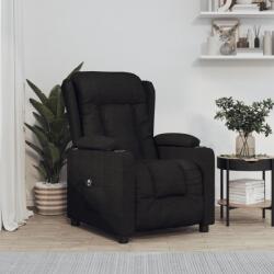 vidaXL Fotoliu rabatabil electric, negru, material textil GartenMobel Dekor (3098779)