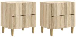 vidaXL Set 2 noptiere cu 4 sertare, stejar Sonoma, 43x34, 5x48 cm (894530)