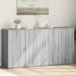 vidaXL Comode, 2 buc. , gri sonoma, 79x38x80 cm, lemn compozit GartenMobel Dekor (3276607) Comoda