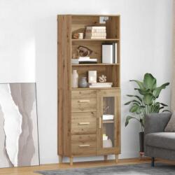 vidaXL Bufet Stejar Artizanal 69, 5 x 34 x 180 cm Lemn compozit GartenMobel Dekor (3415984) Comoda