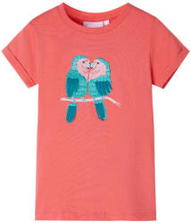 vidaXL Tricou pentru copii, corai, 104 GartenMobel Dekor (11200)