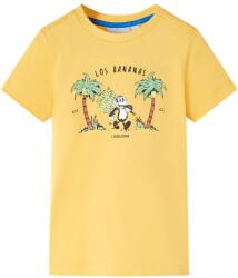 vidaXL Tricou pentru copii, ocru deschis, 104 GartenMobel Dekor (11685)
